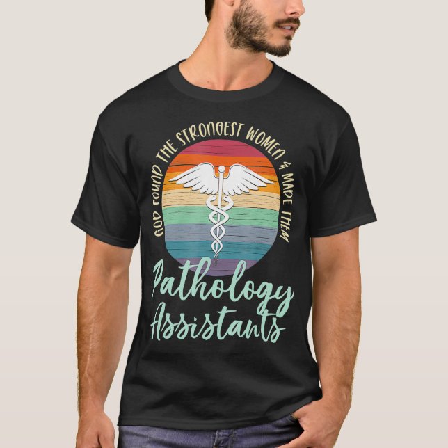 Camiseta Auxiliar de Patología del Símbolo Médico Retro Vin (Anverso)