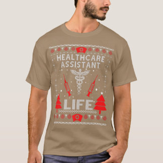 Camiseta Auxiliar de salud Vida Navidades feos sudores