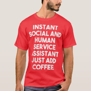 Camiseta Auxiliar de Servicio Social Humano Instantáneo Aca