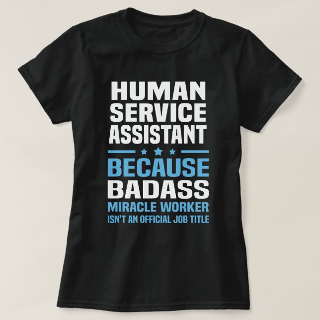 Camiseta Auxiliar de Servicios Humanos (Diseño del anverso)