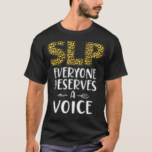 Camiseta Auxiliar de Terapia de Habla Terapia SLP Leopard C