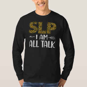 Camiseta Auxiliar de Terapia de Habla Terapia SLP Leopard C