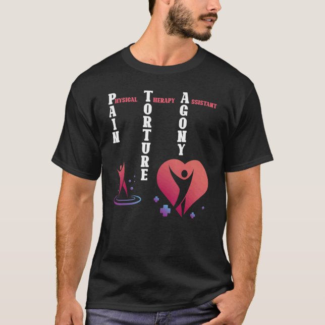 Camiseta Auxiliar de Terapia Física Terapia de Dolor (Anverso)