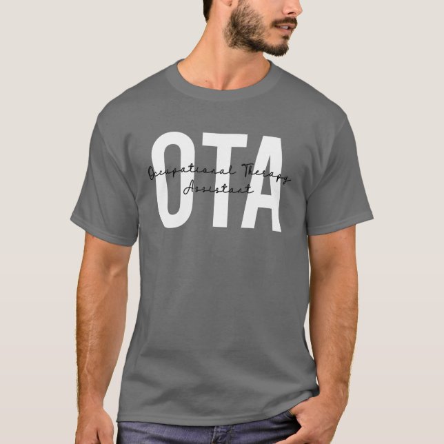 Camiseta Auxiliar de Terapia Ocupacional de OTA (Anverso)