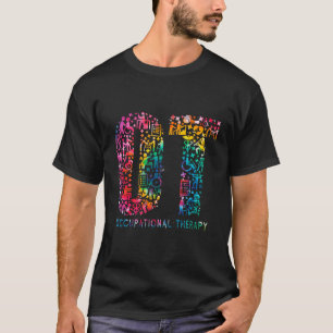 Camiseta Auxiliar de Terapia Ocupacional de Tye Dye Ot Mes