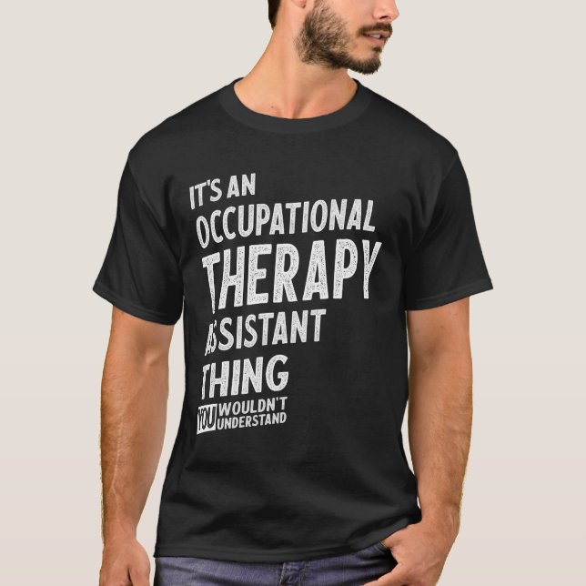 Camiseta Auxiliar de Terapia Ocupacional Funny Job Title (Anverso)