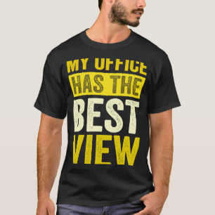 Camiseta Auxiliar de Vuelo Piloto Mi Oficina Tiene La Mejor