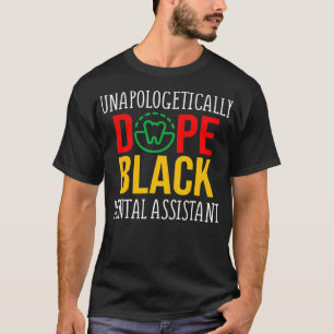 Camiseta Auxiliar dentario negro estudiante RDA historia ne