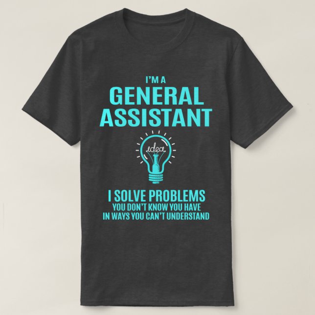 Camiseta Auxiliar General Auxiliar General I Solucionar el  (Diseño del anverso)