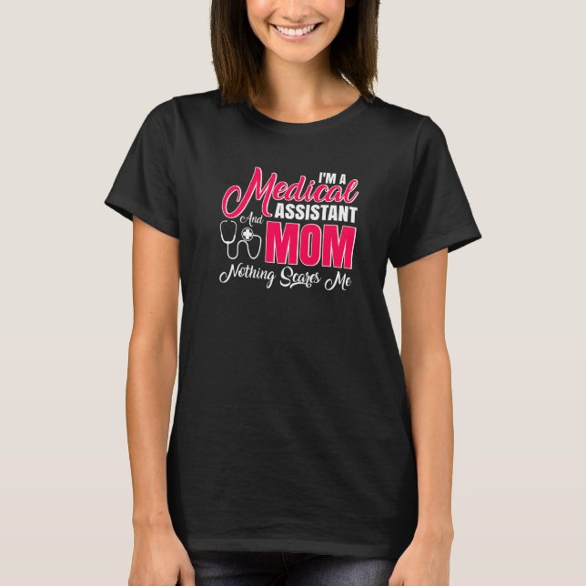 Camiseta Auxiliar médico Accesorios para mamá Enfermeras re (Anverso)