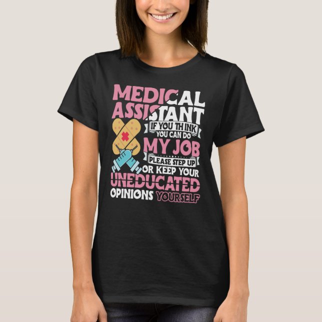 Camiseta Auxiliar Médico Auxiliar de enfermería Med (Anverso)