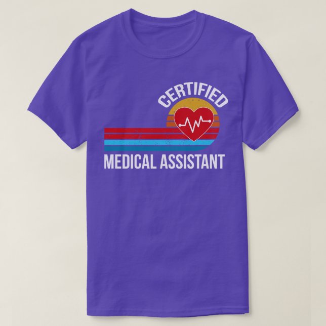 Camiseta Auxiliar médico certificado (Diseño del anverso)