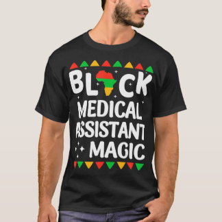 Camiseta Auxiliar médico de enfermeras negras historia mági