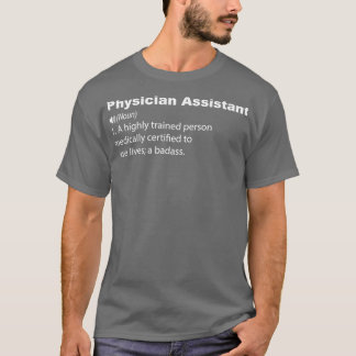 Camiseta Auxiliar Médico Definición PA Divertido Diciendo G