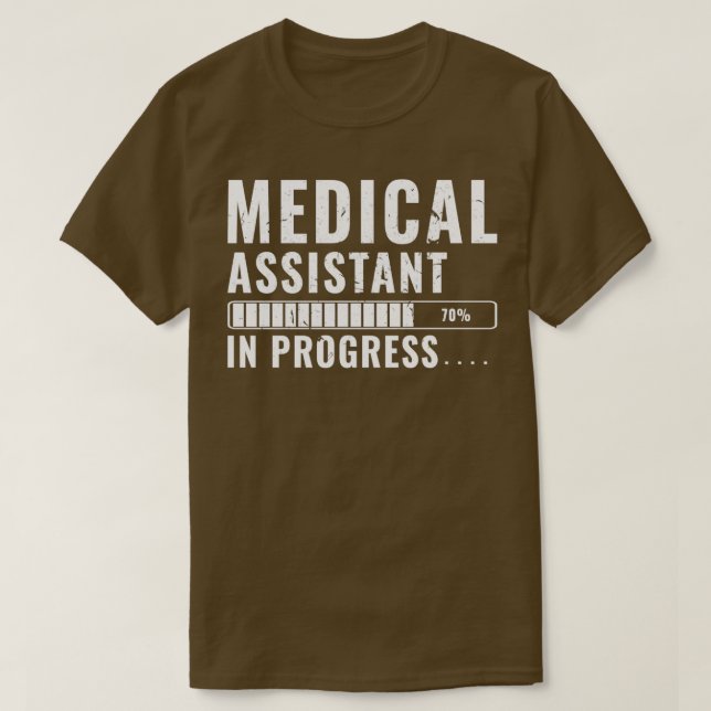 Camiseta Auxiliar Médico En Capacitación Para Programadores (Diseño del anverso)