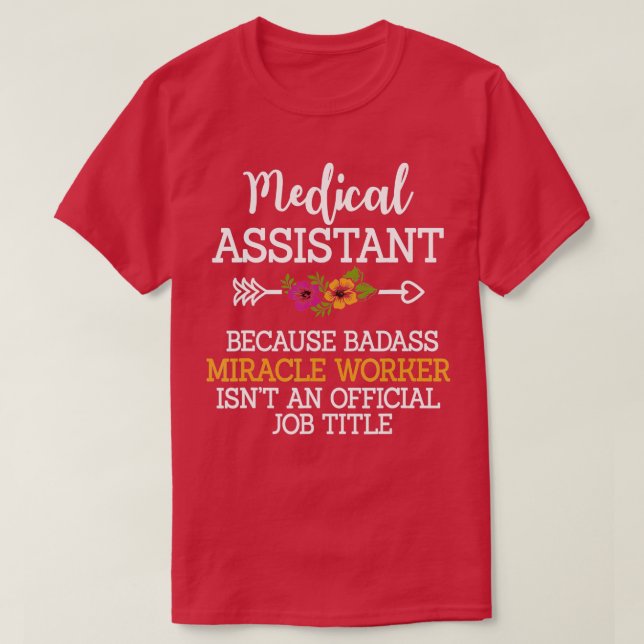 Camiseta Auxiliar médico Funcionario clínico profesional (Diseño del anverso)