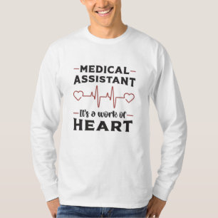 Camiseta Auxiliar médico Médica de corazón Funny medicina