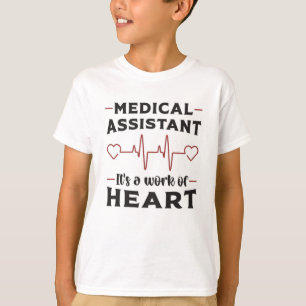 Camiseta Auxiliar médico Médica de corazón Funny medicina