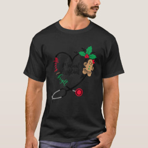 Camiseta Auxiliar Médico Navidades De Cerebros Y Brillantes