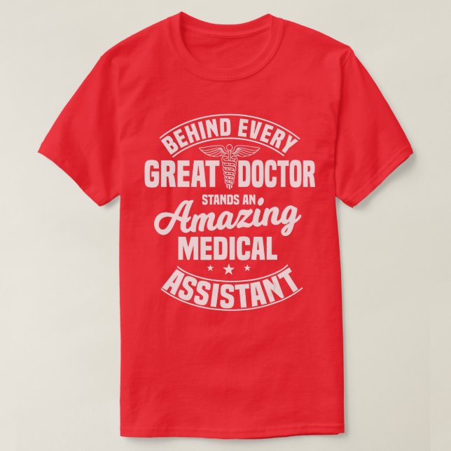 Camiseta Auxiliar Médico Profesional Clínico He (Diseño del anverso)