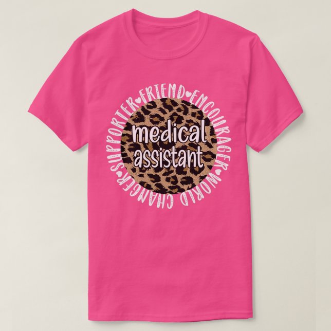 Camiseta Auxiliar Médico Regalos Certificados Auxiliar Med  (Diseño del anverso)