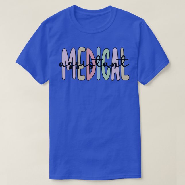 Camiseta Auxiliar Médico Regalos Certificados Med Assistant (Diseño del anverso)