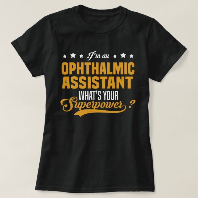 Camiseta Auxiliar oftálmico (Diseño del anverso)