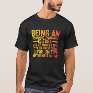 Camiseta Auxiliar Principal De Profesión De Vuelta A La Esc