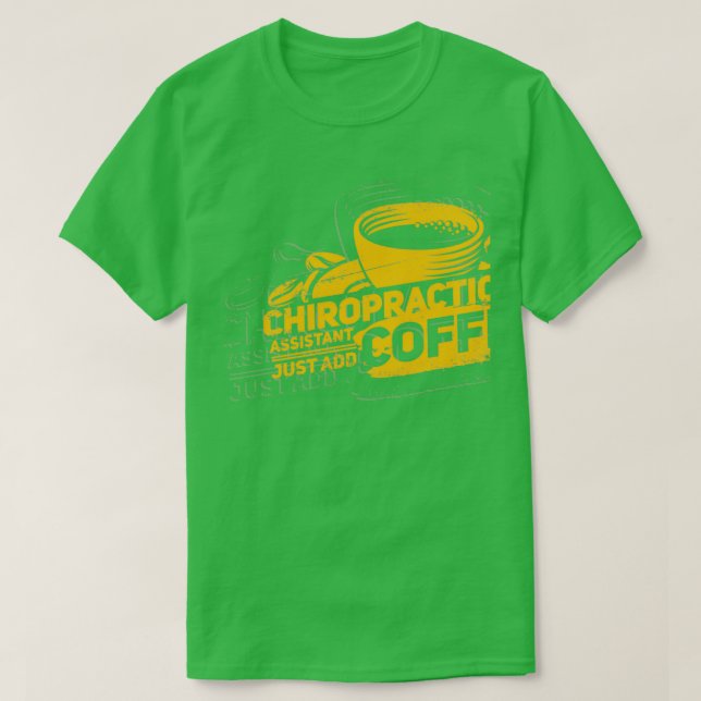 Camiseta Auxiliar quiropráctico (Diseño del anverso)