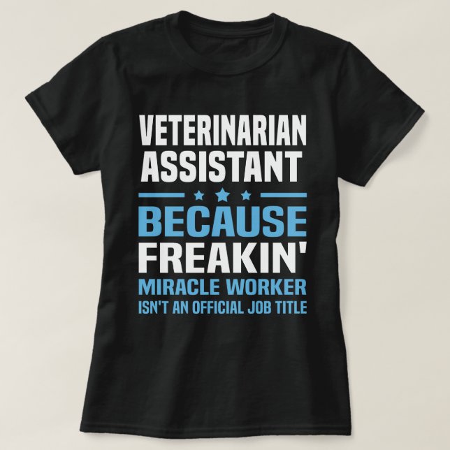 Camiseta Auxiliar veterinario (Diseño del anverso)