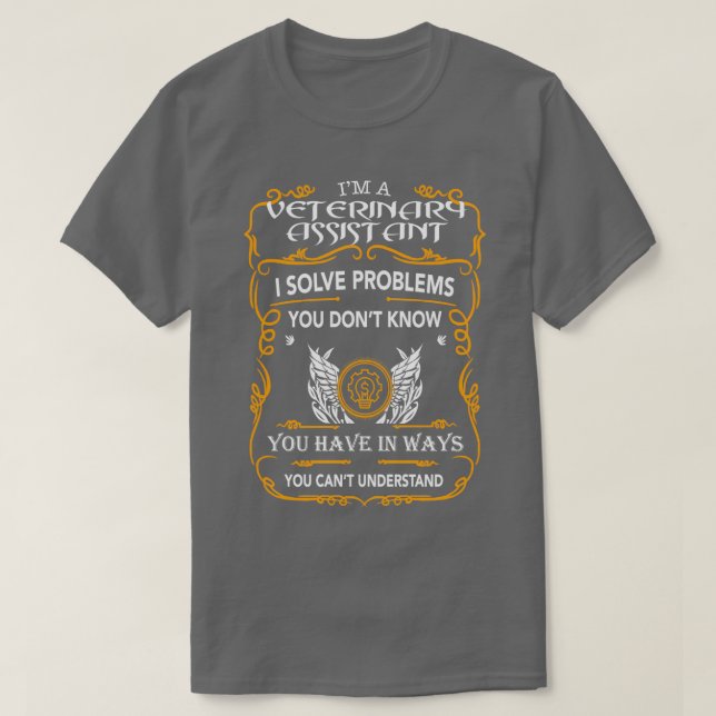 CAMISETA AUXILIAR VETERINARIO 5 (Diseño del anverso)