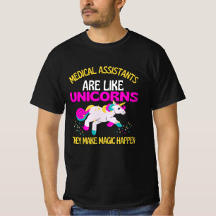 Camiseta Auxiliares médicos Unicornio , Unicornio mágico