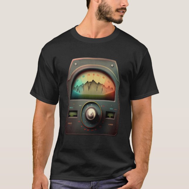 Camiseta AV Technister Volumen VU Meter Audio Tech Sound Re (Anverso)