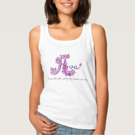Camiseta Ava chicas nombre y letra A
