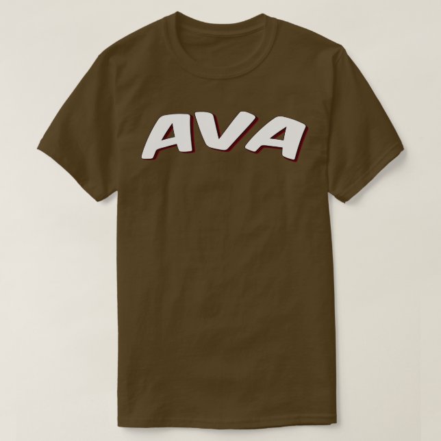 Camiseta Ava Mi nombre es Ava 1 (Diseño del anverso)