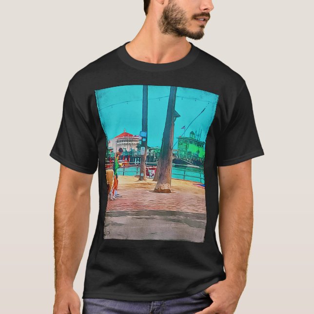 Camiseta Avalon Ca Green Pier y Casino (Anverso)
