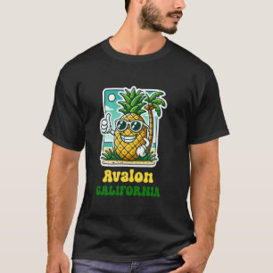 Camiseta Avalon California CA Playa Linda Piña Pulgar Arrib