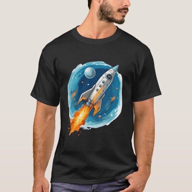 Camiseta Avance del espacio de astrología de la ciencia del (Anverso)