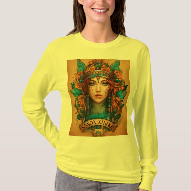Camiseta Avance: Logo de un estudio de arte de la piel visi (Anverso)