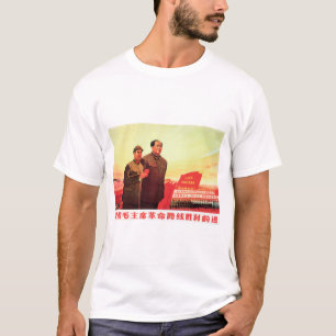 Camiseta ¡Avance victoriosamente Siga al Presidente Mao! C