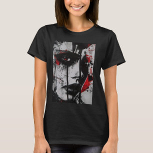 Camiseta Avant-Garde Abstract Portrait Grunge Art Design