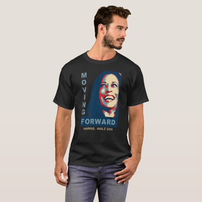 Camiseta AVANZANDO - Harris Walz 2024 (Anverso completo)