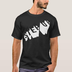 Camiseta Avanzar 3d Diseño de texto negrita