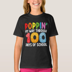 Camiseta Avanzar A Través De 100 Días De Escuela