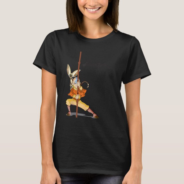 Camiseta Avatar El Último Airbender Aang Momo (Anverso)