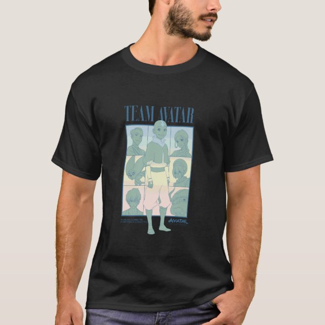 Camiseta Avatar El Último Maestro Aire Equipo Avatar (Anverso)