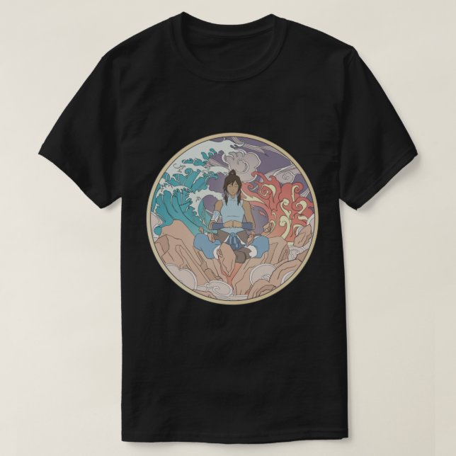 Camiseta Avatar Korra y el diseño de elementos (Diseño del anverso)