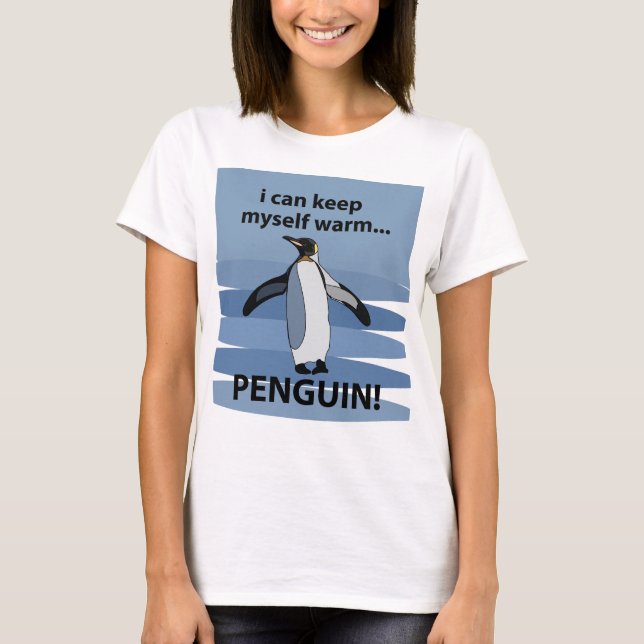 Camiseta Ave acuática divertida pingüino  (Anverso)