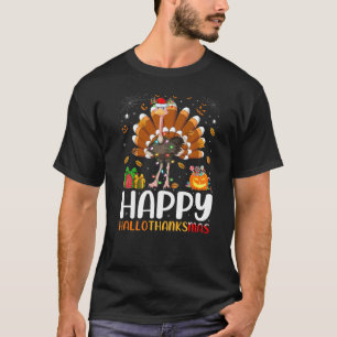 Camiseta Ave avestruz Halloween Navidad Feliz Hallothank