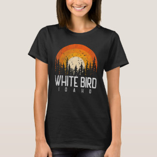 Camiseta Ave blanca Idaho ID Retro Vintage años 70 años 80